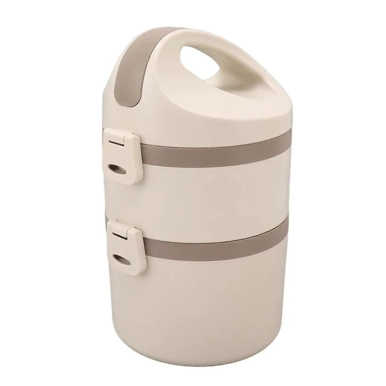 Ланч-бокс двухсекционный Empire Алон 3519 круглый 0,8/1 л Бежевый (06e49ae5)