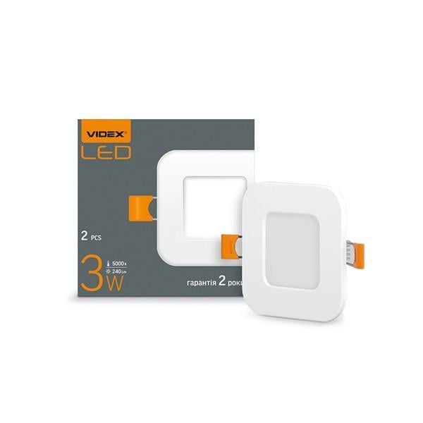 Светильник встраиваемый VIDEX LED 3W 5000K (VL-DLS-035)