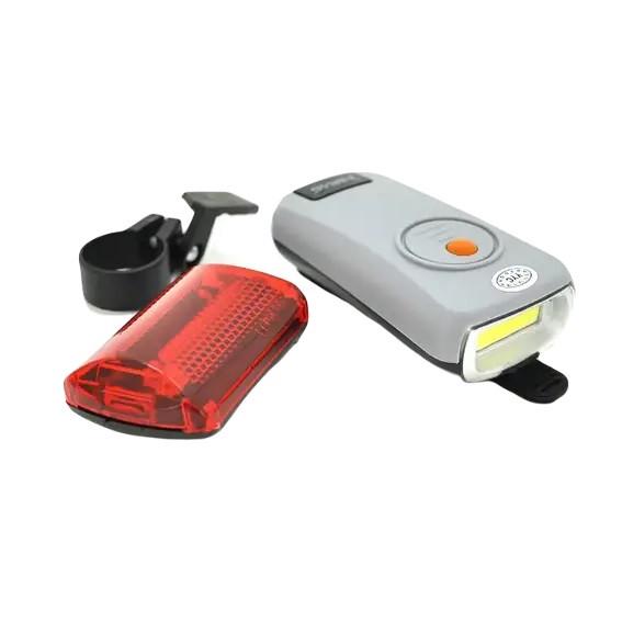 Фонарь для велосипеда X-Balog BL-908 передний и задний Grey (3_05558)