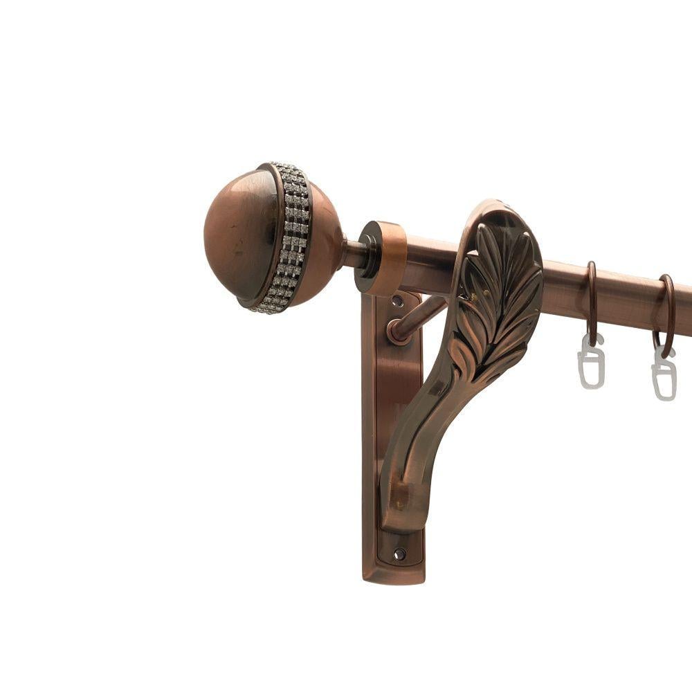 Карниз для штор Orvit Авея однорядний гладкий 25 мм 200 см Антична мідь (00-00016259)