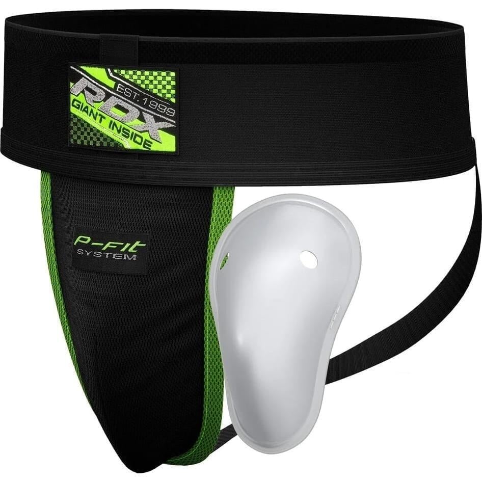 Захист паху RDX GROIN GUARD SUPPORTER XL Чорно-салатовий (GGX-H1B)