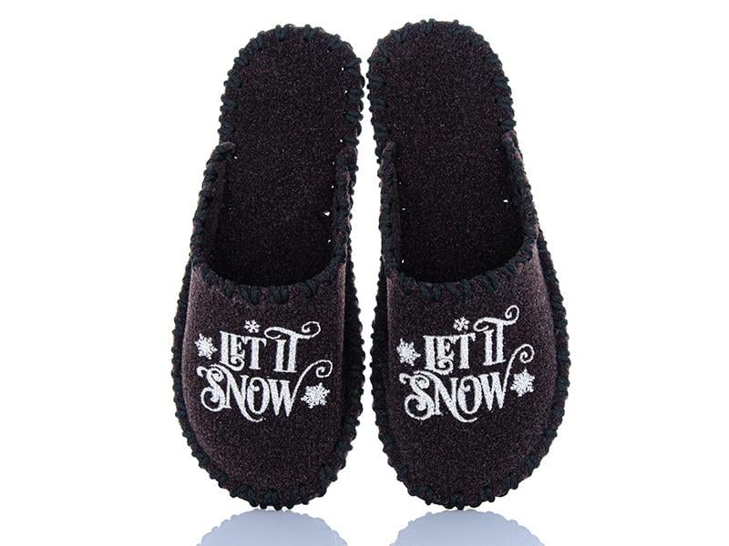 Капці чоловічі VENDS 313 фетрові р. 44-45 Коричневий