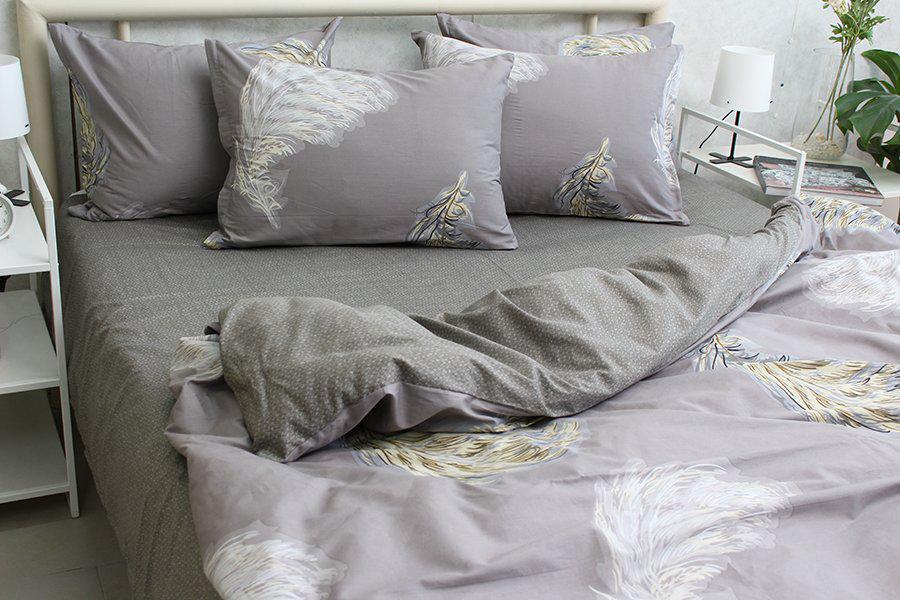 Комплект постільної білизни з компаньйоном S542 двоспальний (29-77-TAG satin 2-sp-551-1)