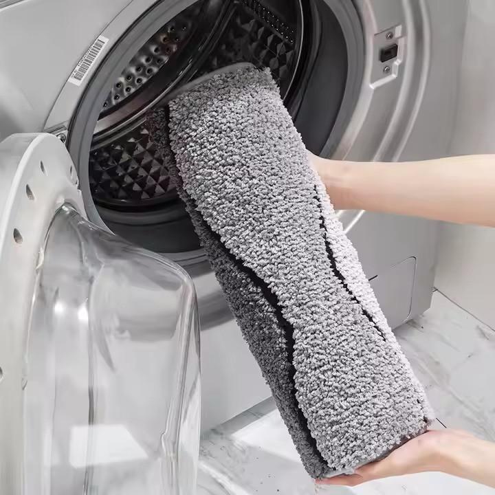 Коврик для ванной Волны антискользящий 50х80 см Серый (2591676169) - фото 8