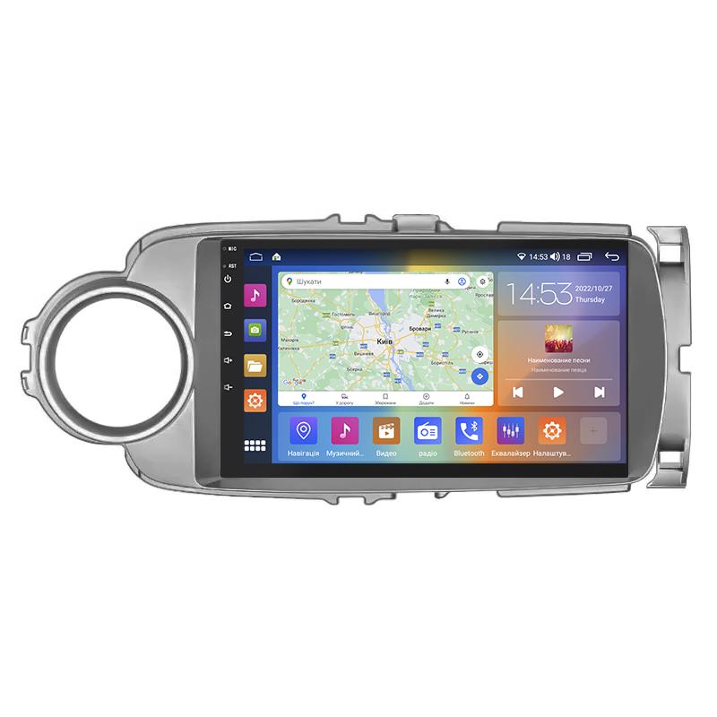 Штатна магнітола Lesko для Toyota Yaris III 2010-2014 IPS 9" 2/32Gb CarPlay 4G Wi-Fi GPS Prime