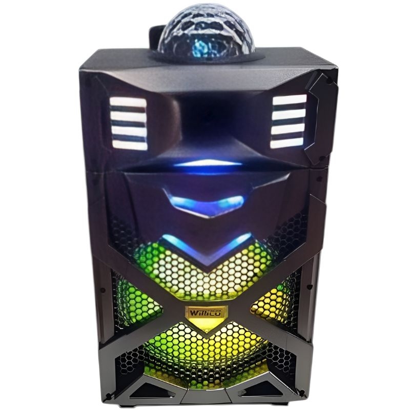 Портативная колонка WilliCo 7407 акустическая Bluetooth диско-шар 300W (tf7407)
