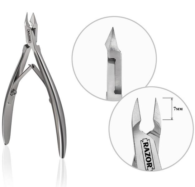 Кусачки профессиональные для кожи Razor 7 мм (NY-03) - фото 2 Кусачки профессиональные для кожи Razor 7 мм (NY-03) - фото 2
