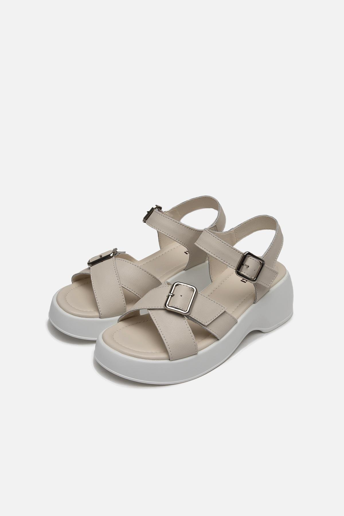 Босоножки женские на платформе ЦБ-00233341 р. 41 Молочный (SKT000941294) - фото 3 Босоножки женские на платформе ЦБ-00233341 р. 41 Молочный (SKT000941294) - фото 3