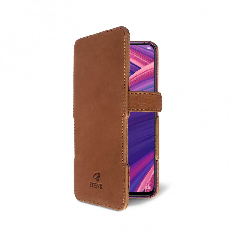 Чехол книжка Stenk Prime для OPPO R17 Pro Коричневый (66862)