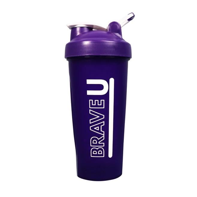 Шейкер для протеина и спортивного питания Brave U Shaker With Metal Ball 600 мл Фиолетовый