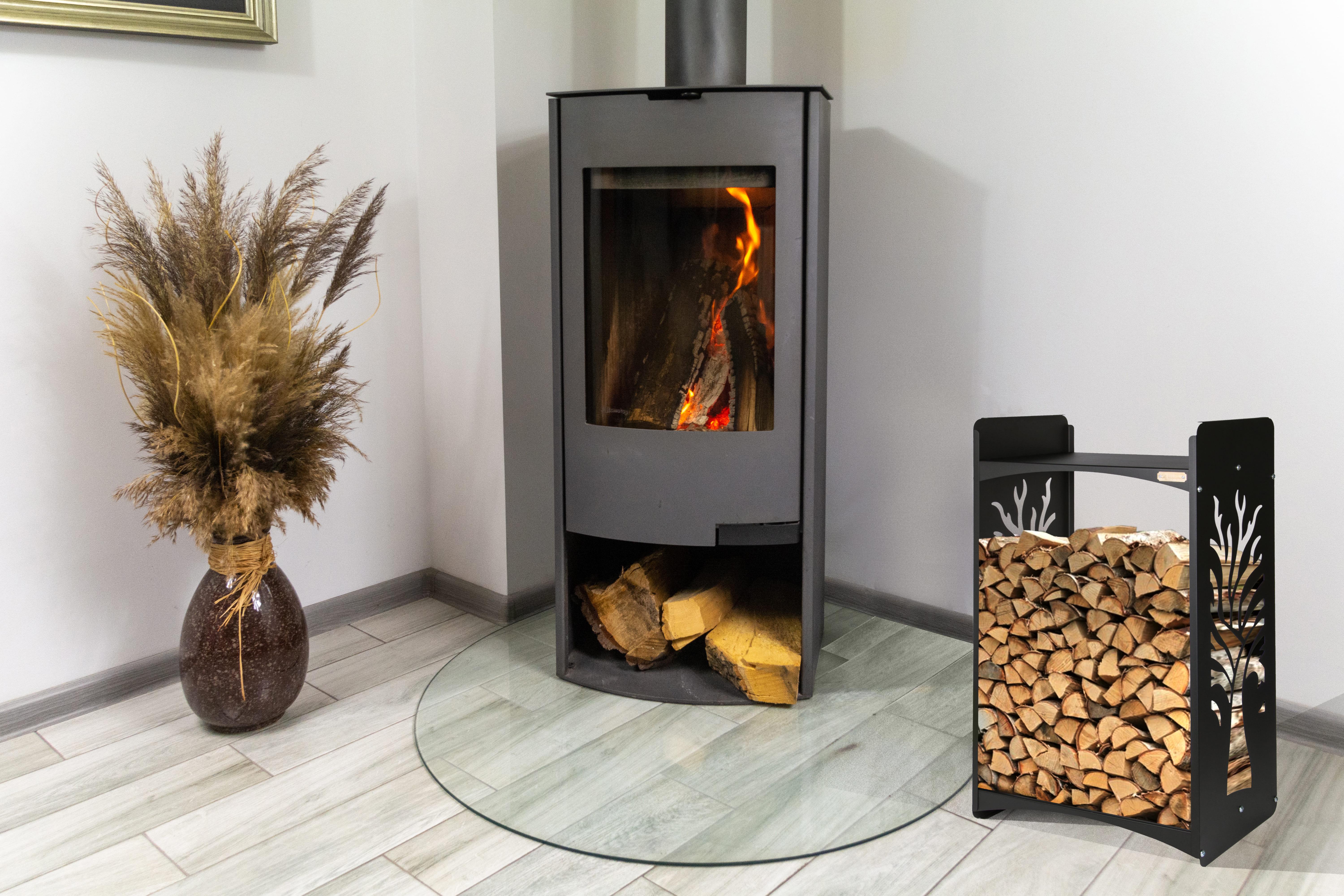 Стеллаж для дров Старый дуб разборной Черный (698) - фото 4