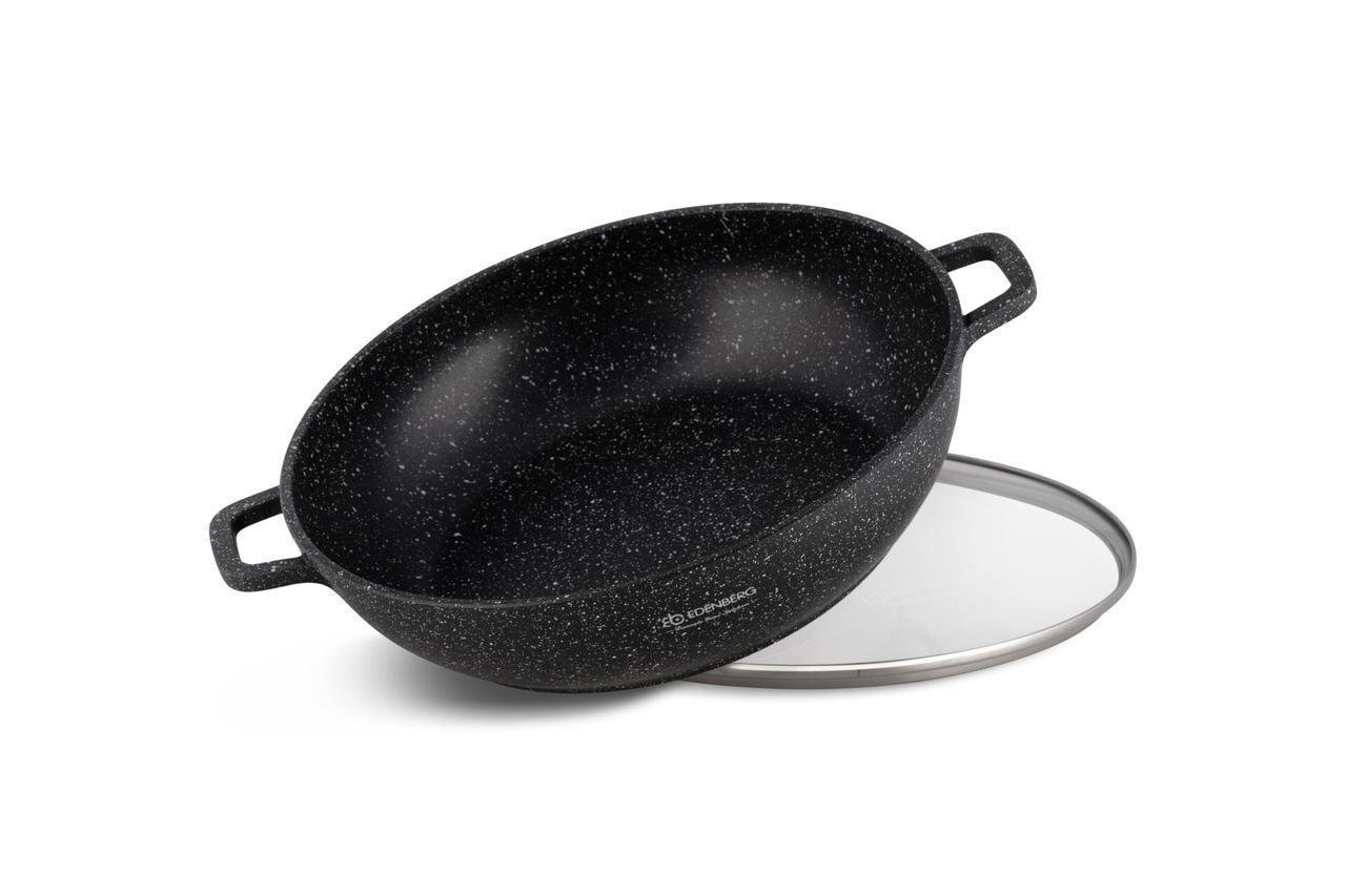 Котел-жаровня Edenberg EB-8134 с мраморным антипригарным покрытием 3,3 л 28 см - фото 5 Котел-жаровня Edenberg EB-8134 с мраморным антипригарным покрытием 3,3 л 28 см - фото 5