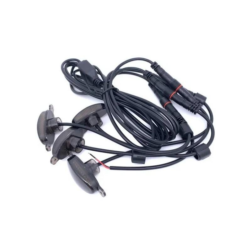 Підсвічування радіаторної решітки 12 LED 12V 4 шт. Жовтий (4629-Leader)