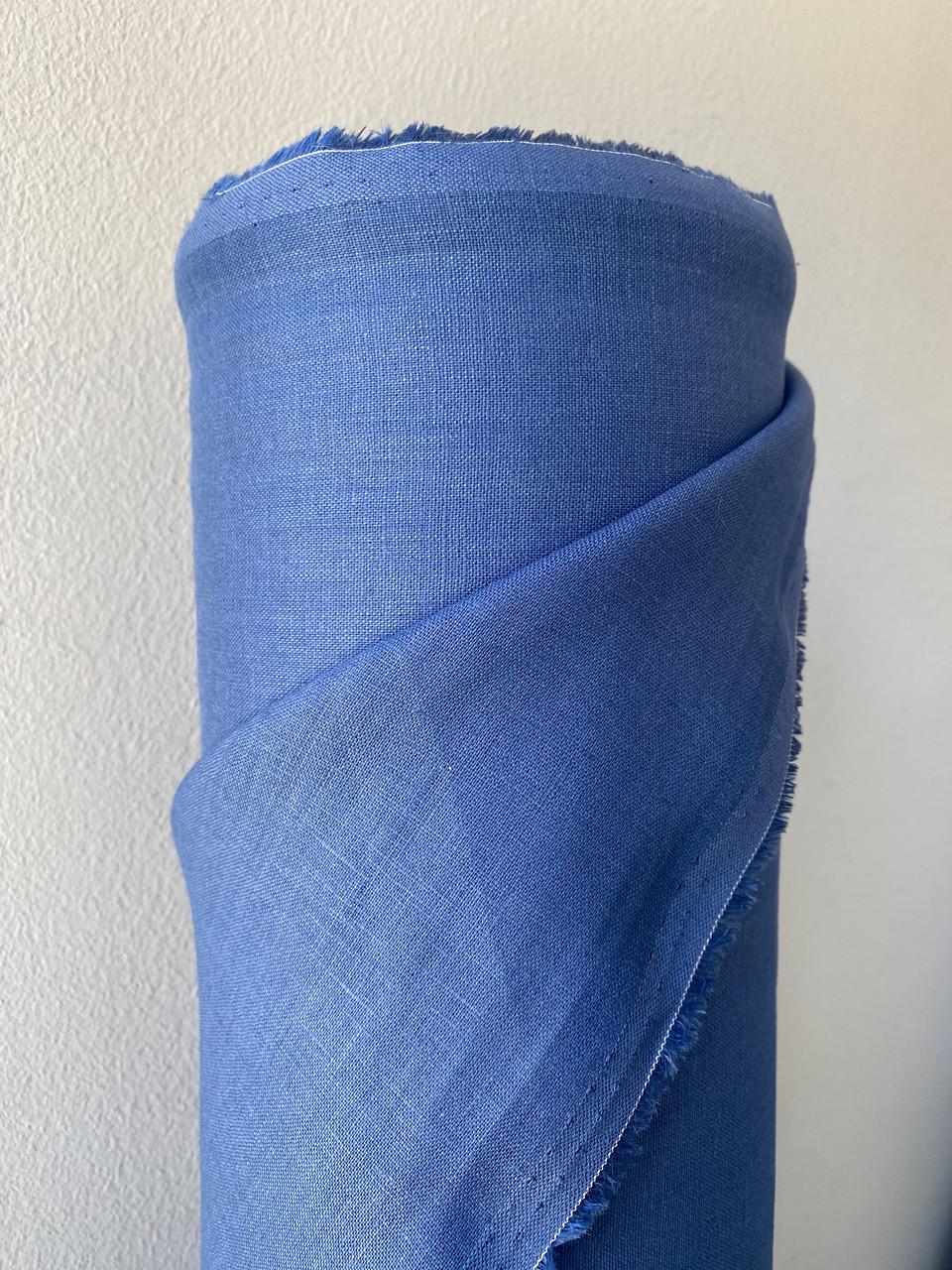 Тканина LINEN PLUS лляна натуральна 143 см 131/369 Синій - фото 4 Тканина LINEN PLUS лляна натуральна 143 см 131/369 Синій - фото 4