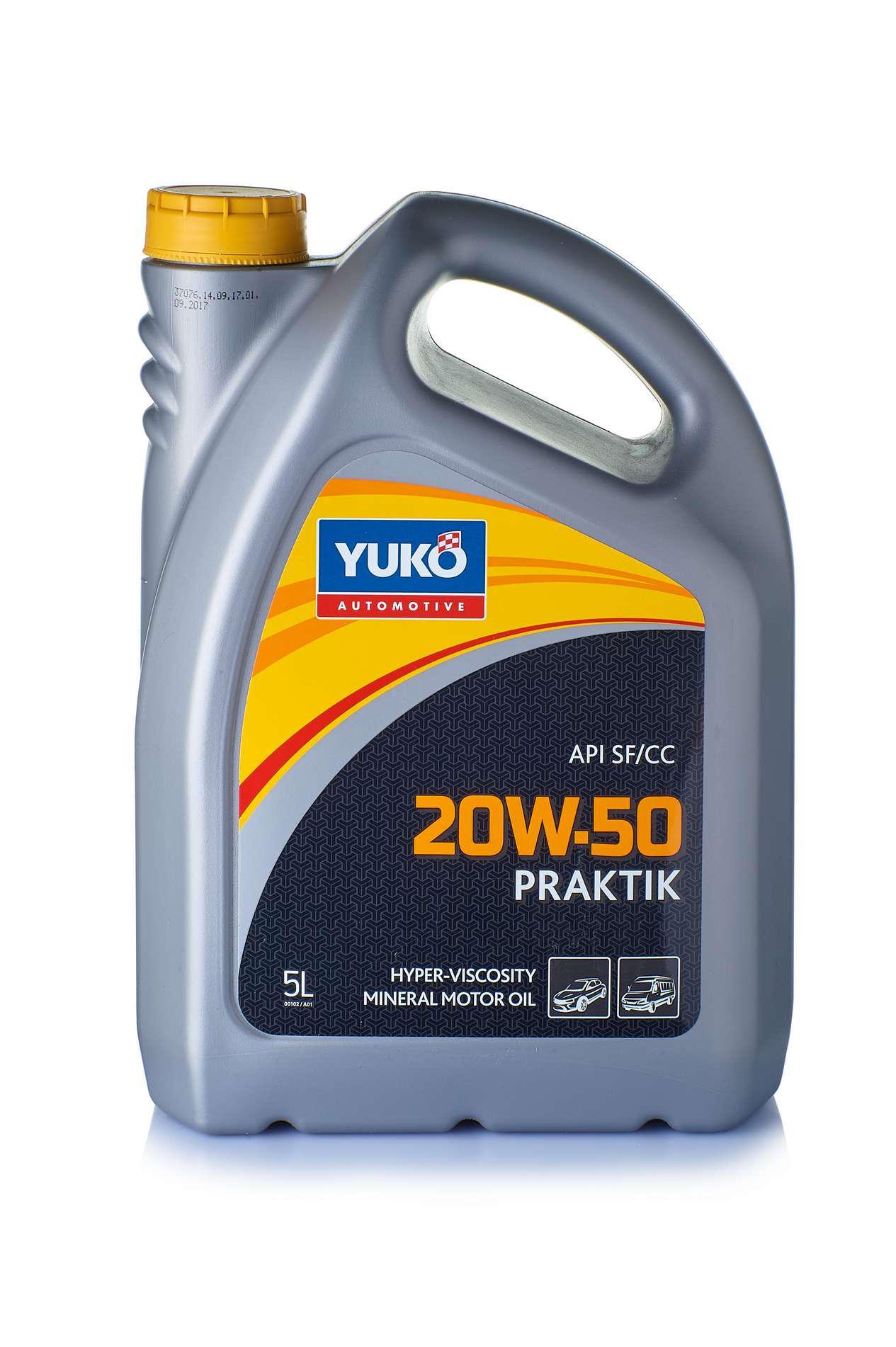 Моторне мастило автомобільне YUKO PRAKTIK 20W-50 5 л (1020)