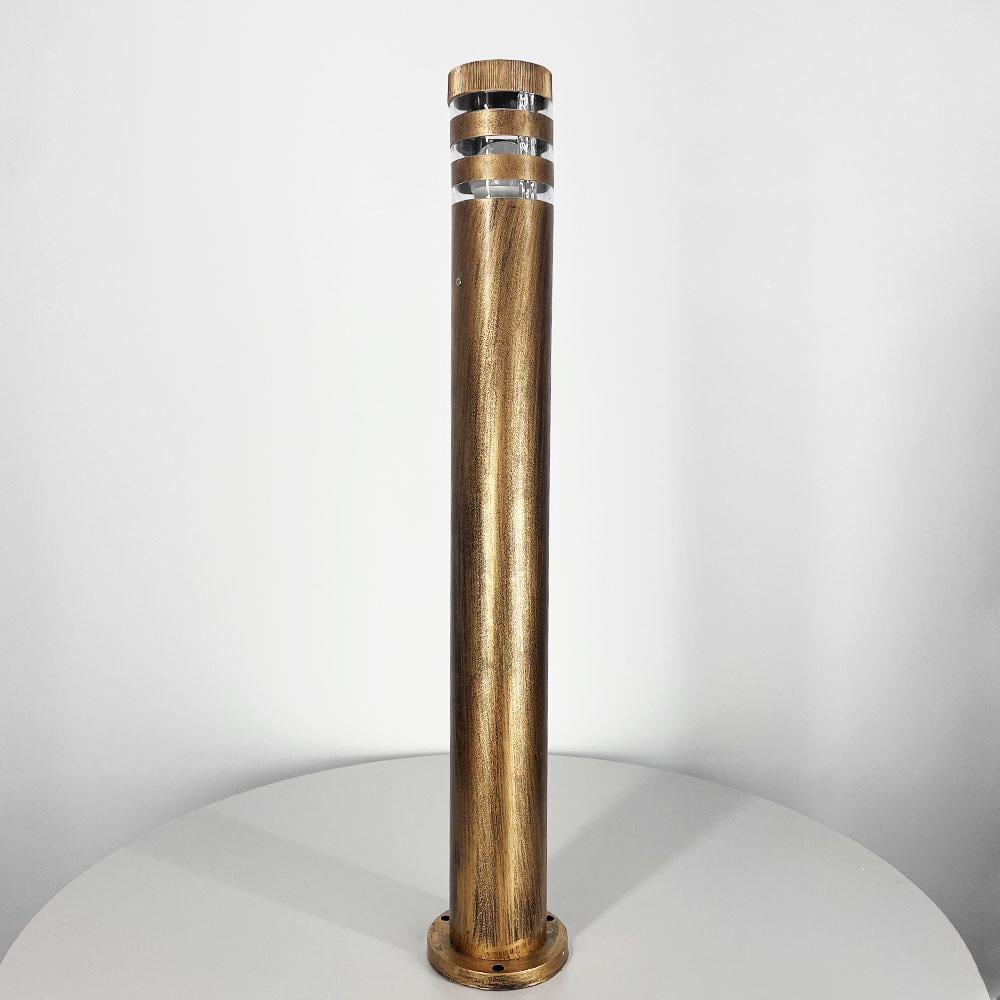 Світильник видовжений вуличний Старе золото (8021 80CM BG стовп)