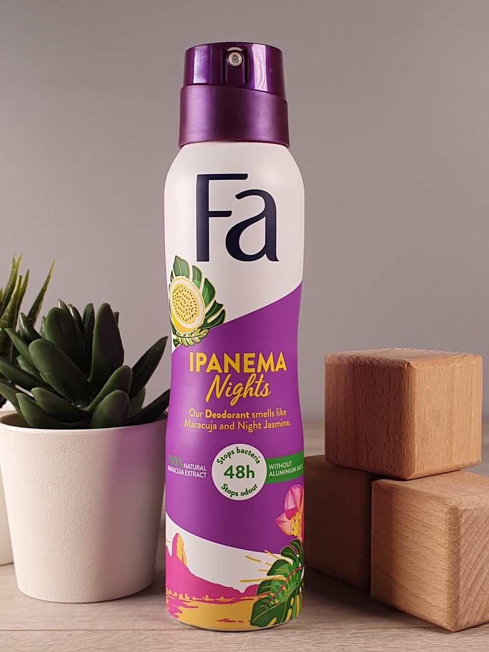 Дезодорант Fa Ipanema Nights з ароматом маракуї та нічного жасмину 150 мл (1882765777)