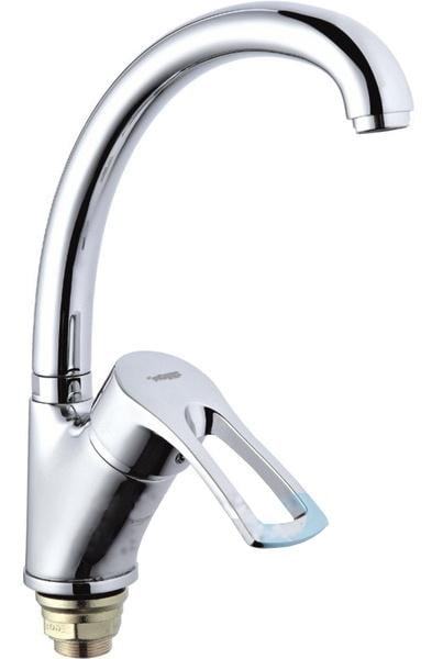 Смеситель для кухни Zegor DYU-А181 с боковой ручкой на гайке (111615)