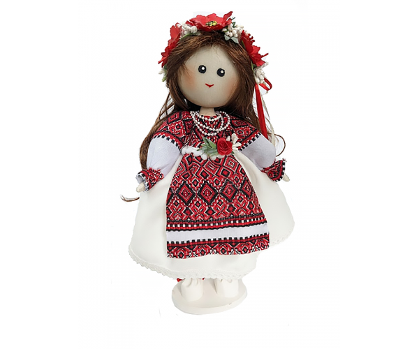 Лялька ручної роботи українська авторська з натуральним волоссям 37 см №13 Лялька ручної роботи українська авторська з натуральним волоссям 37 см №13