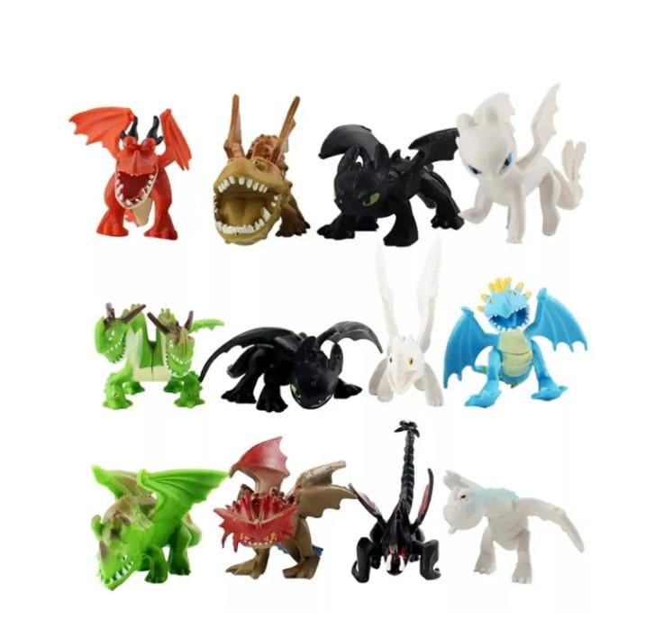 Фігурки How to Train Your Dragon 12 шт. 3-4 см