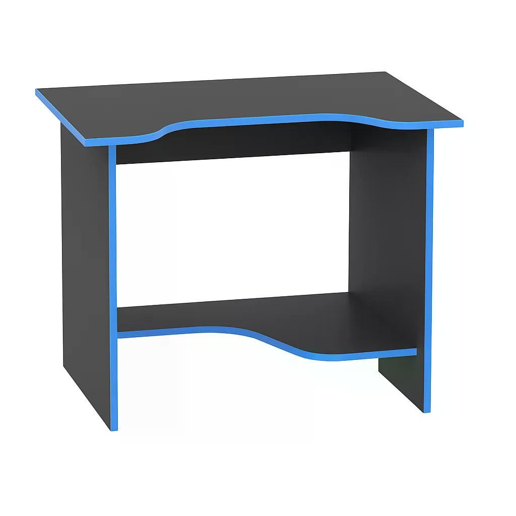 Компьютерный стол XDesk-03 эргономичный 740x900x670 мм Черный с синим (КСХD03)