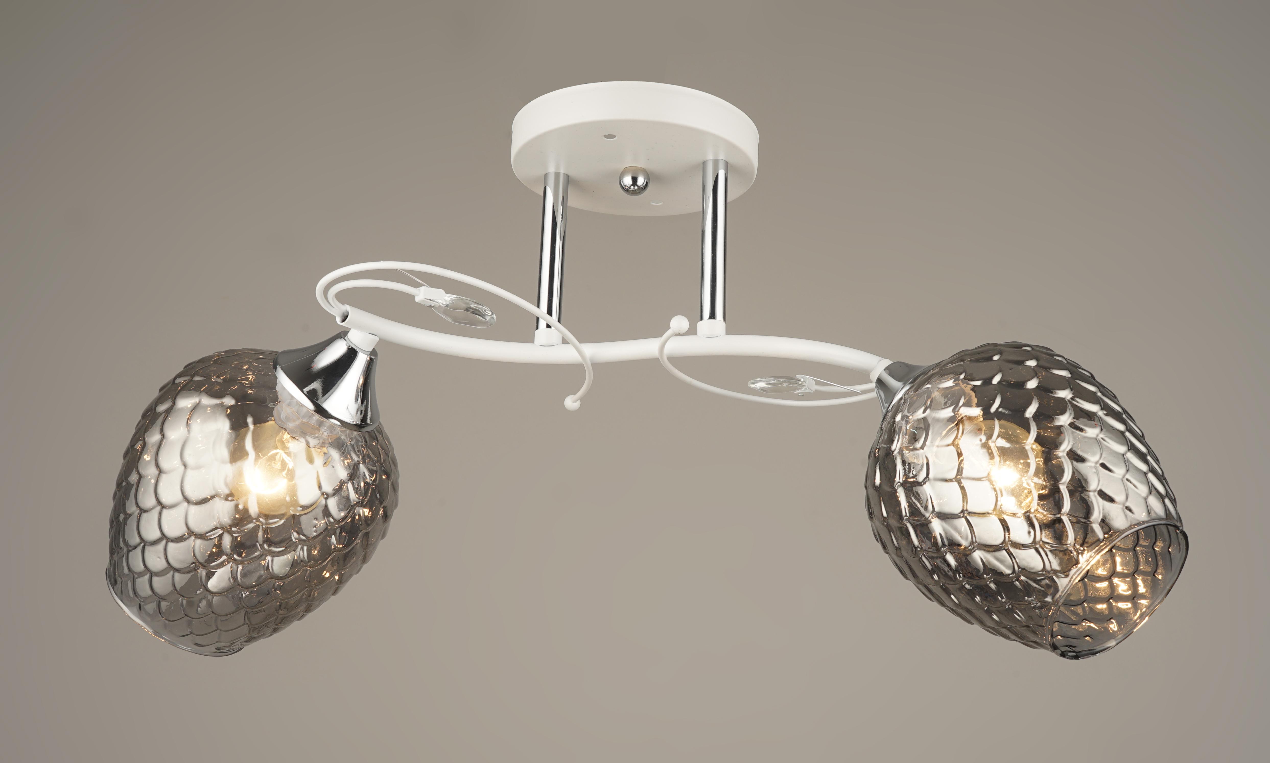 Потолочная люстра Sirius B A3533/2 WT+CH на 2 плафона (000040620)