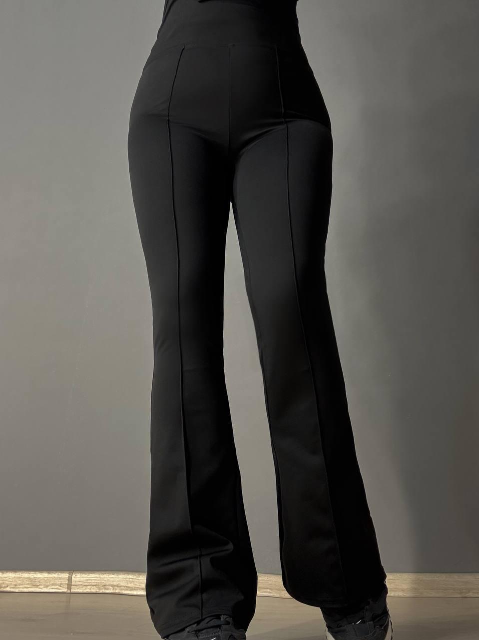 Лосини жіночі A-N 1724 кльош від коліна зі стрілкою M Чорний (5003) - фото 6 Лосини жіночі A-N 1724 кльош від коліна зі стрілкою M Чорний (5003) - фото 6