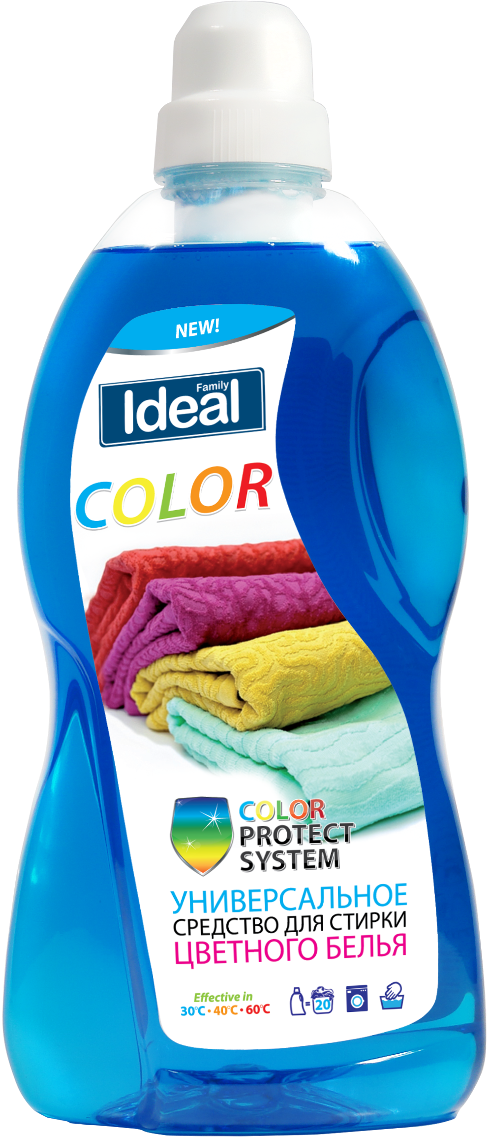 Средство для стирки цветного белья Family Ideal Color универсальное 1 л (10368)