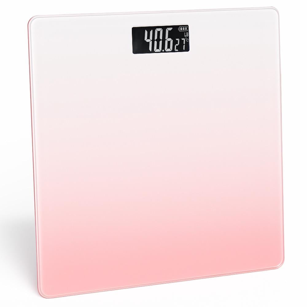 Весы напольные электронные аккумуляторные LOSSO BLUSH FS-2611 Розовый (532346504)