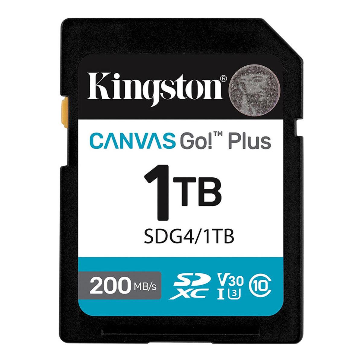 Карта пам'яті Kingston Canvas Go! Plus 1 TB SDXC UHS-1 U3 class 10 A2 V30 R200MB/s W160MB/s (SDG4/1TB) Карта пам'яті Kingston Canvas Go! Plus 1 TB SDXC UHS-1 U3 class 10 A2 V30 R200MB/s W160MB/s (SDG4/1TB)