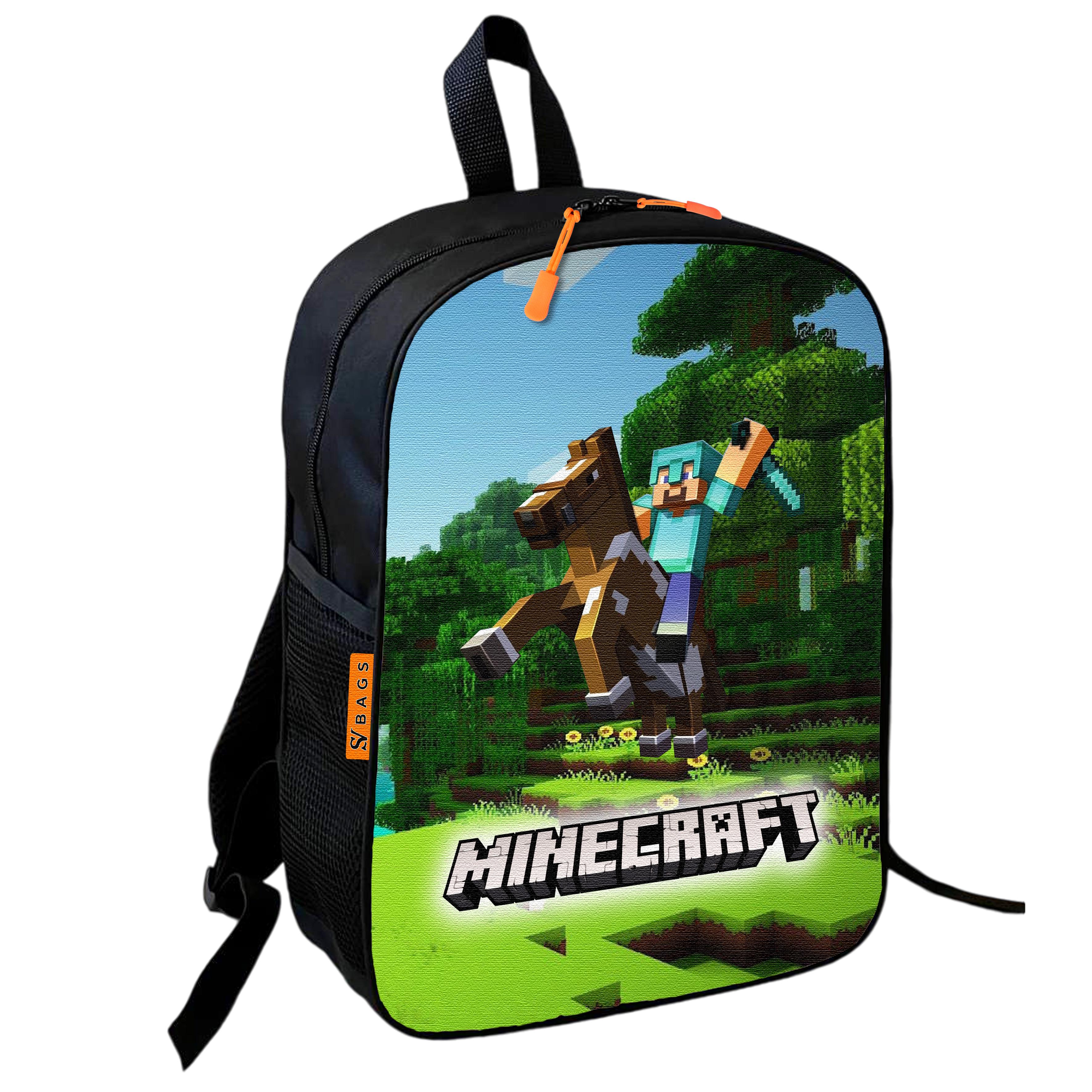 Школьный рюкзак детский Minecraft городской для мальчика 36х27 см (0459)