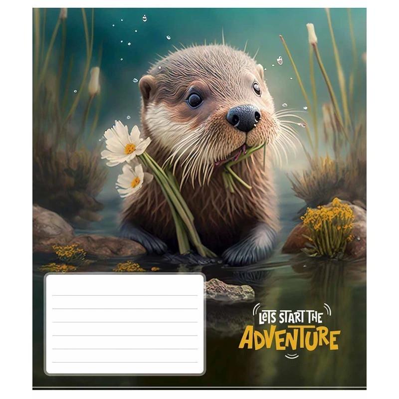 Зошит учнівський "Adventure" 012-3291K-3 в клітинку 12 аркушів