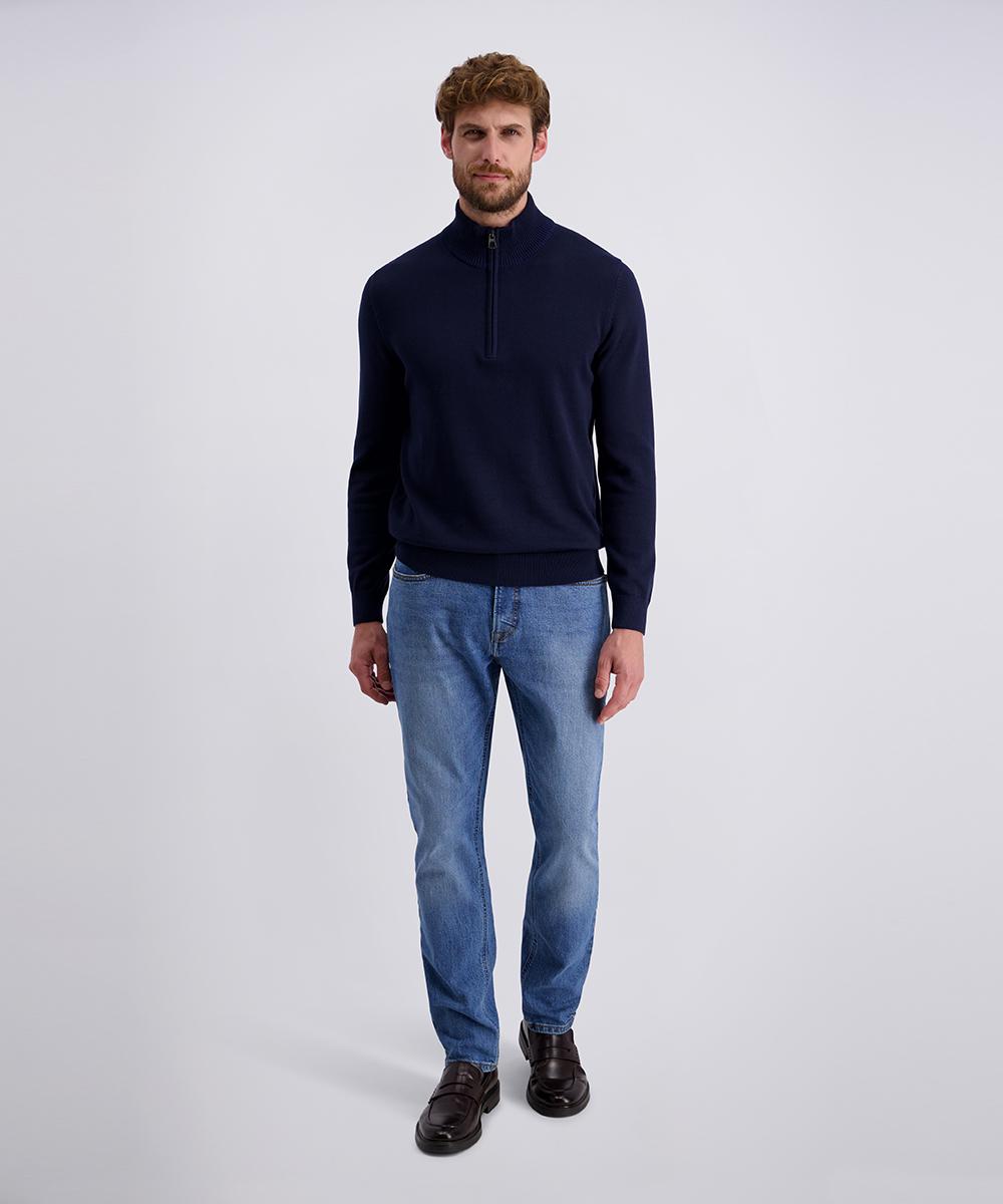 Кофта на напівблискавці чоловіча M Темно-синій (C5 51022.5064.6323-M) - фото 4