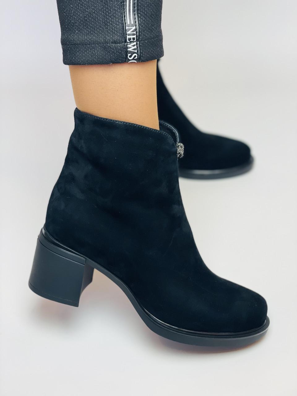 Ботильоны женские зимние Polann р. 36 23.5 см Черный (2715) - фото 2 Ботильоны женские зимние Polann р. 36 23.5 см Черный (2715) - фото 2