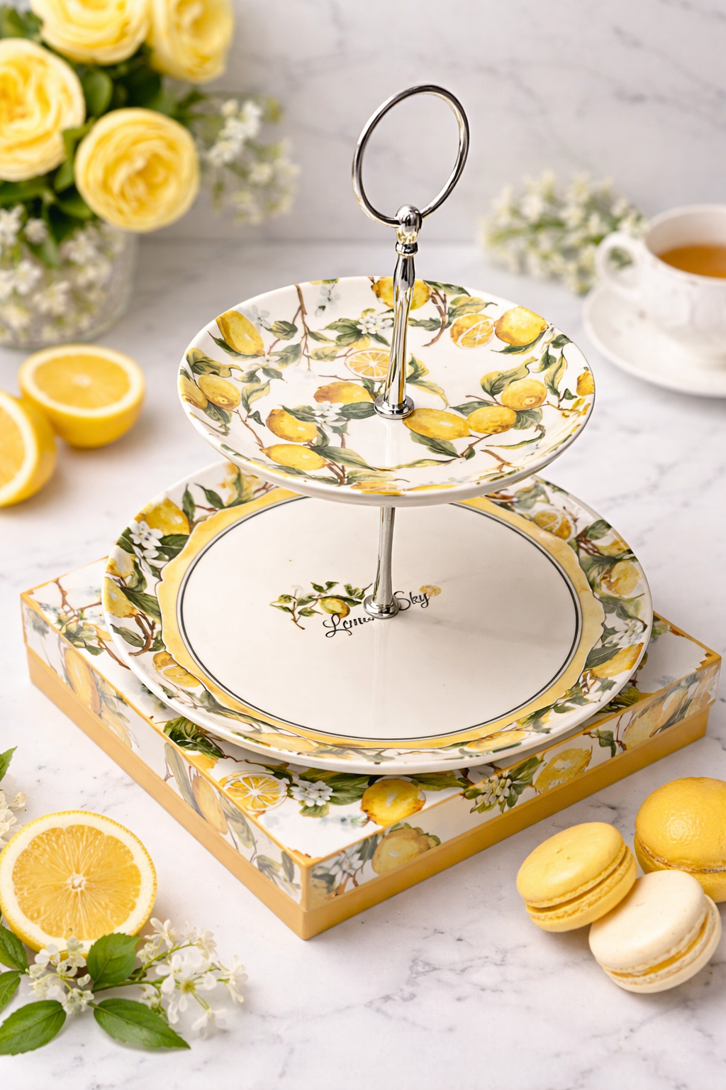 Фруктовница Lemon Sky 2 овраг 15,5/23 см (R40747)