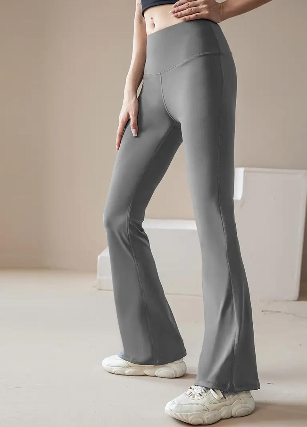 Леггинсы клеш женские спортивные Comfort Style C4 XL Серый (1853-46-01)