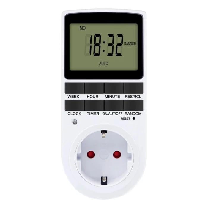 Розетка с таймером электронная недельная Белый (30248827)