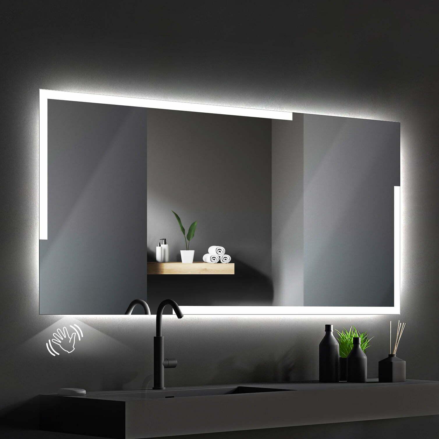 Зеркало Dim Dzerkal CELLA с LED-подсветкой + датчик движения 50х70 см (11147)