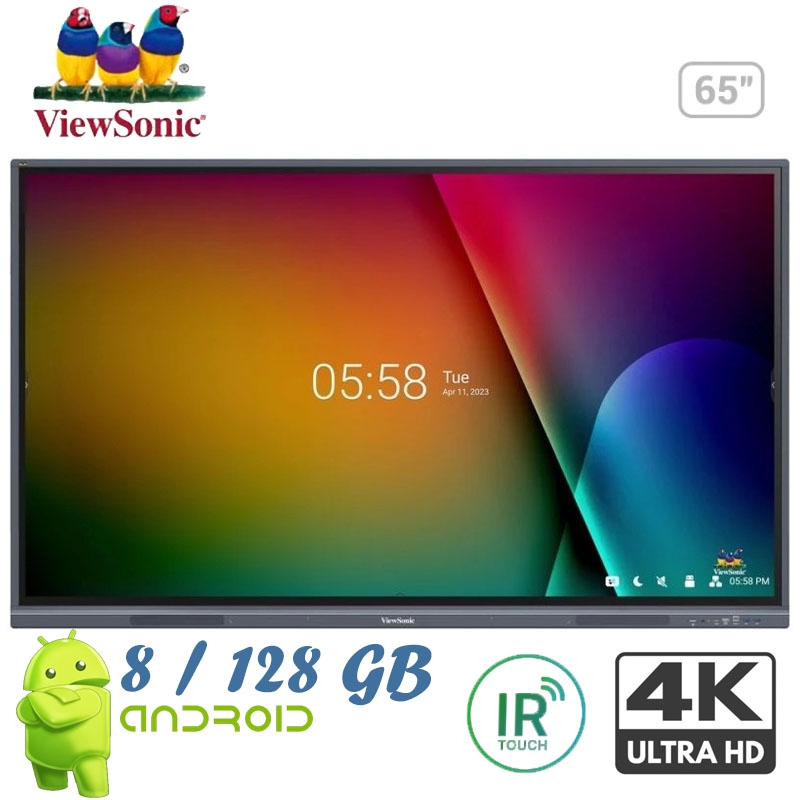 Интерактивная панель ViewSonic IFP6533-G дисплей 65" Android 13/8 128Gb 40W (tf64) - фото 3
