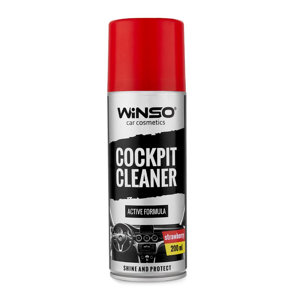 Полироль для панели приборов Winso Cockpit Cleaner Клубника, 200мл