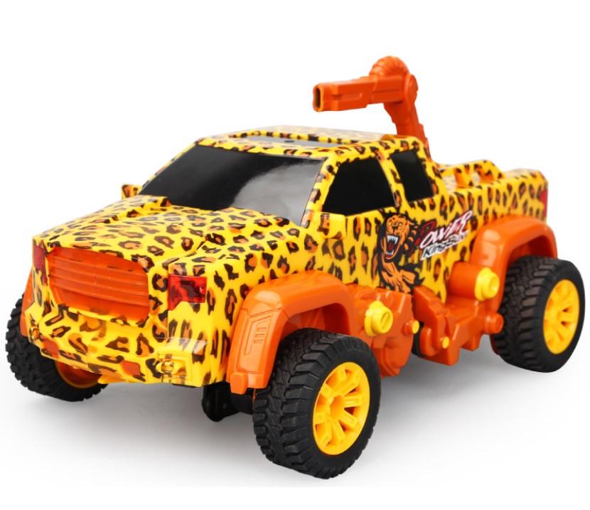 Игрушка на радиоуправлении Crazon Stunt Leopard игрушечный автомобиль-трансформер Черно-Желтый (SUN5045) Игрушка на радиоуправлении Crazon Stunt Leopard игрушечный автомобиль-трансформер Черно-Желтый (SUN5045)