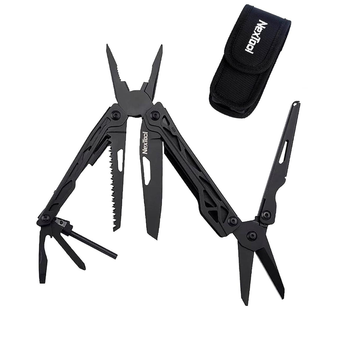 Мультитул NexTool Nato Multifunction Knife 10в1 в чехле Black (NE0123)