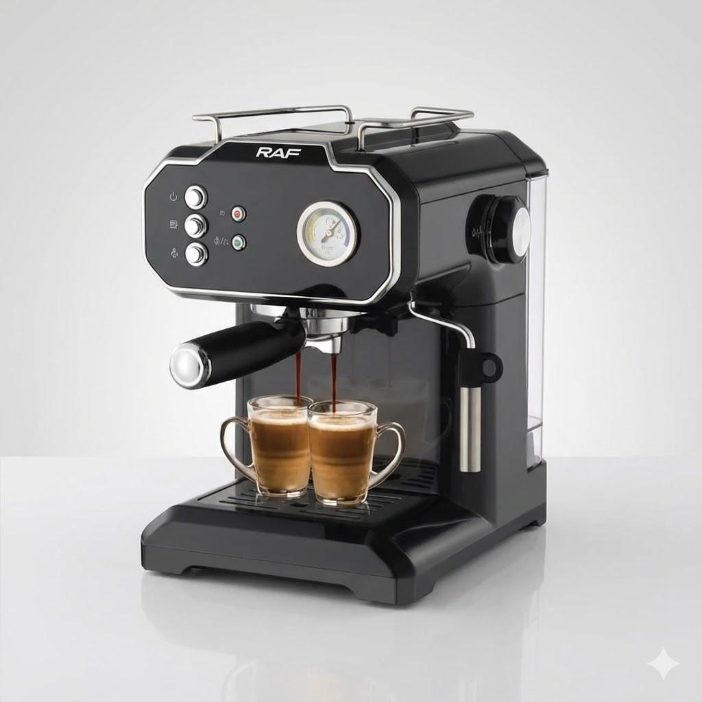 Кавоварка крапельна електрична RAF R.104B 850 Вт 1,8 л Чорний (RAFR104B)