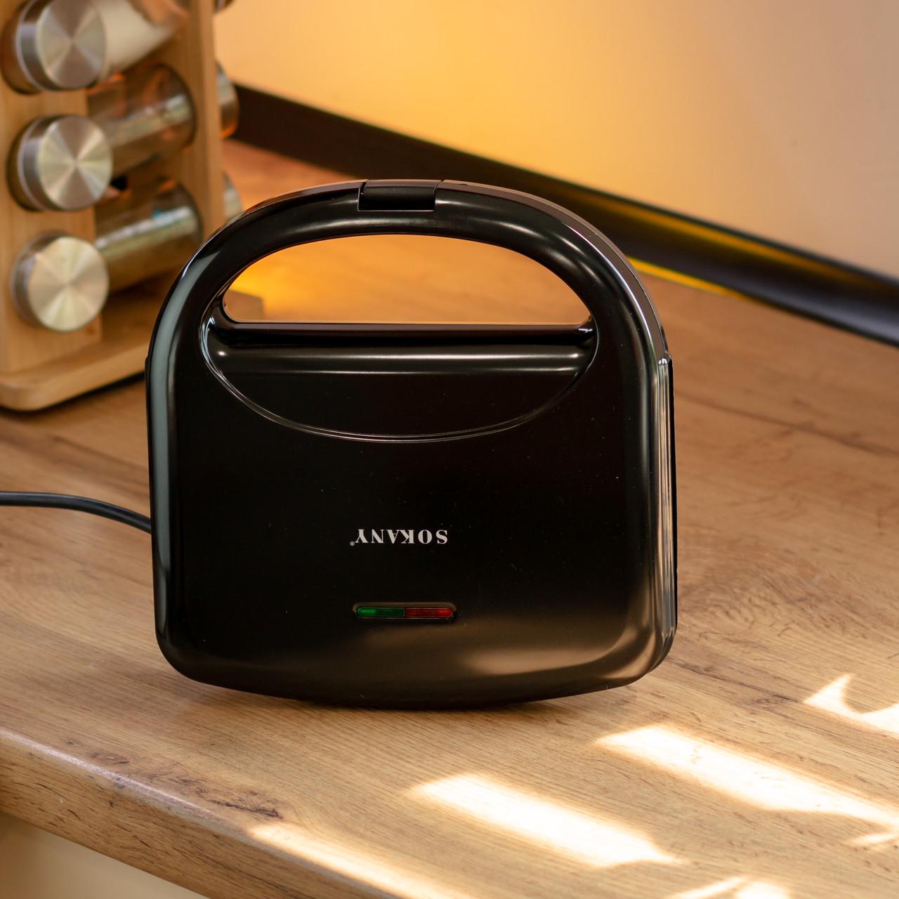 Электрогриль прижимной Sokany SK-08075 с антипригарным покрытием 750 Вт (7397) - фото 9 Электрогриль прижимной Sokany SK-08075 с антипригарным покрытием 750 Вт (7397) - фото 9