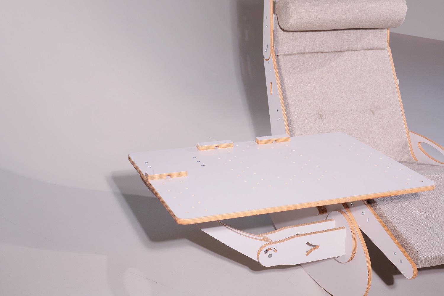 Стіл комп'ютерний трансформер ТО-17 для роботи напів-лежачи та лежачи Молочний - фото 4 Стіл комп'ютерний трансформер ТО-17 для роботи напів-лежачи та лежачи Молочний - фото 4