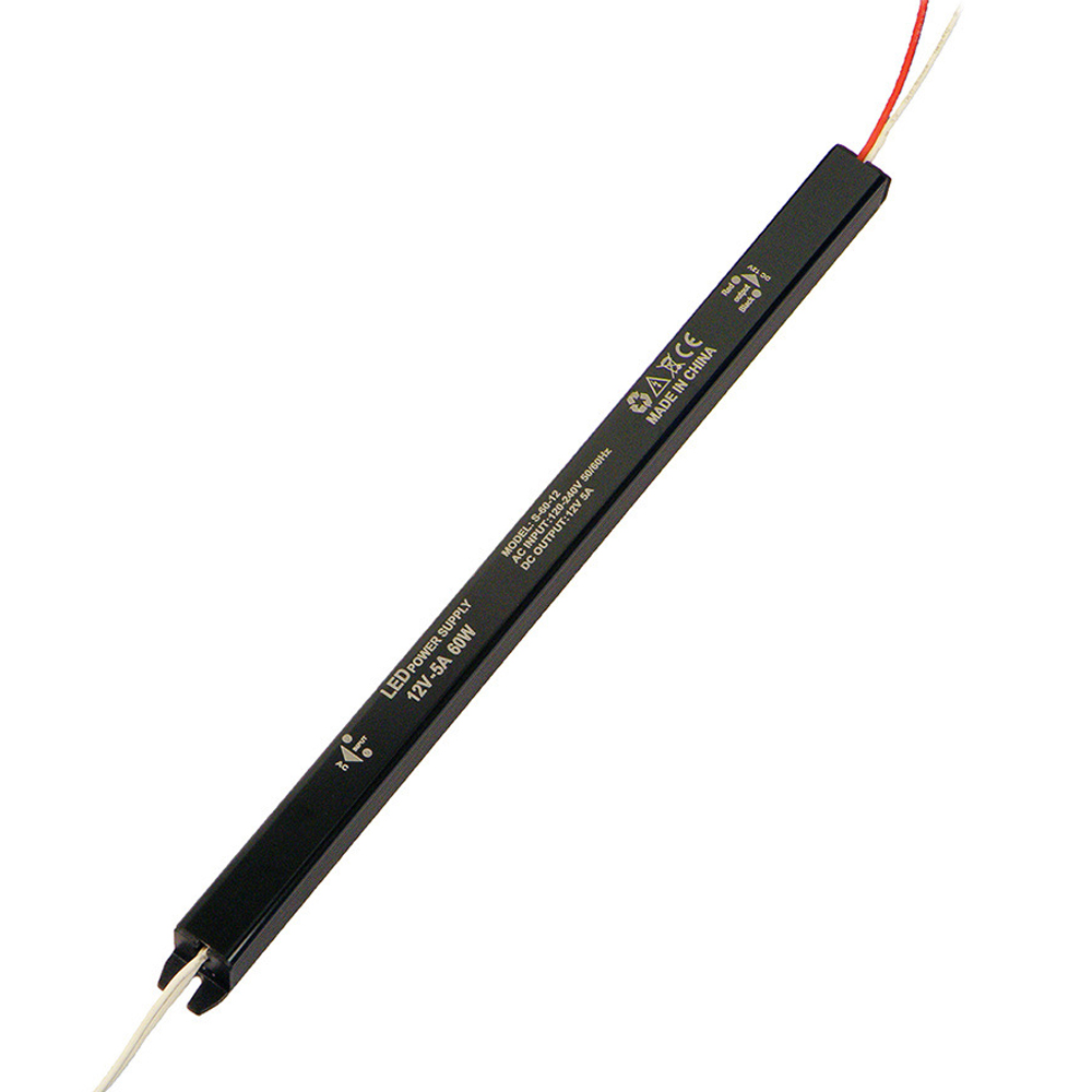 Блок живлення імпульсний герметичний VOLTRONIC PSW12-60 IP20 для світлодіодів та контролерів живлення 12 В 5 А 60 Вт (24393)