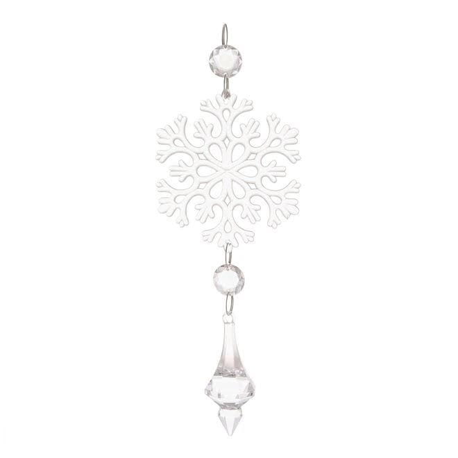 Акриловая подвеска Снежинка 20 см (13294)