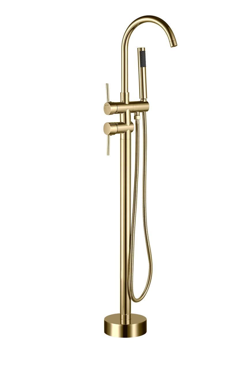 Смеситель для ванны VBI MILANO Gold напольный (2808388706)