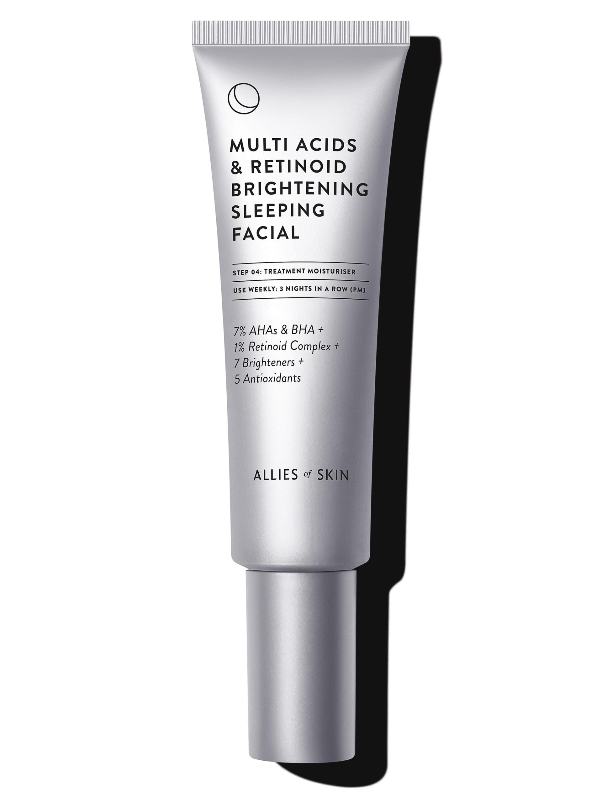 Пилинг ночной мультикислотный с ретинолом Allies Of Skin Multi acids&retinoid brightening sleeping facial 50 мл