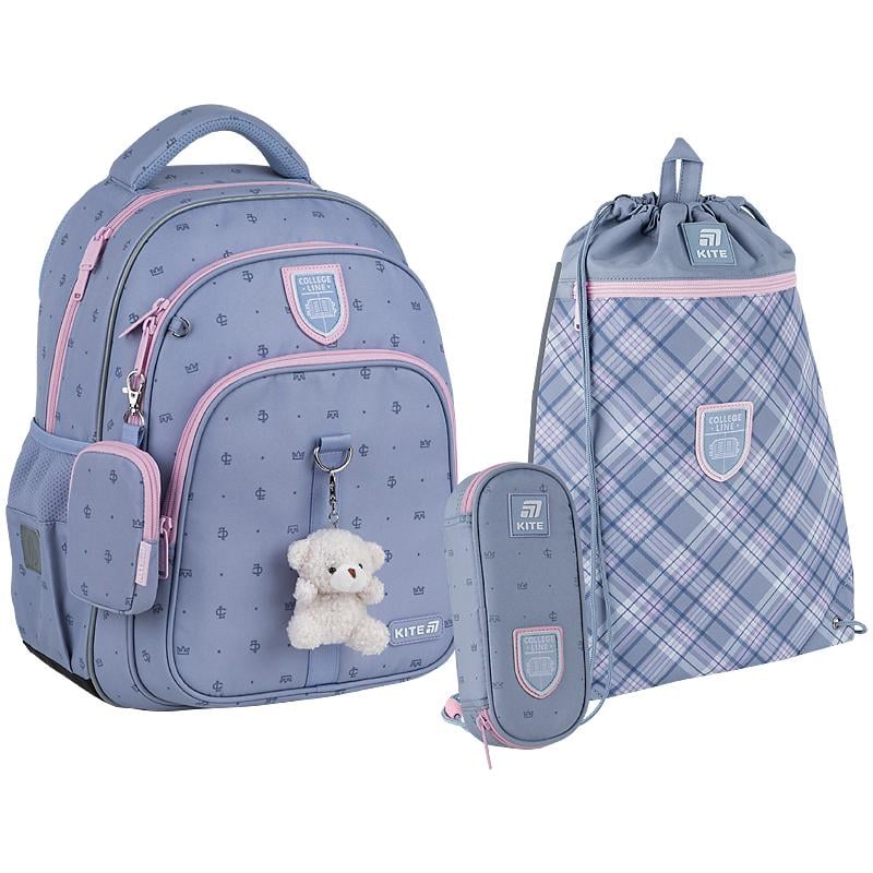Школьный набор KITE Education College Line Girl SET K25-763M-1 рюкзак/пенал/сумка